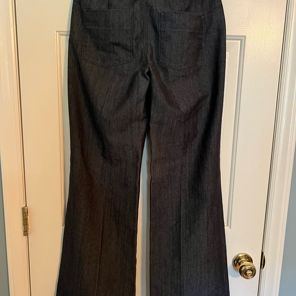 Wide leg flare crisp trouser jean - Picture 7 of 9